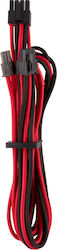 Corsair Premium Individually Sleeved PCIe Cables (Single Connector) Type 4 Gen 4 Red/Black (CP-8920247)