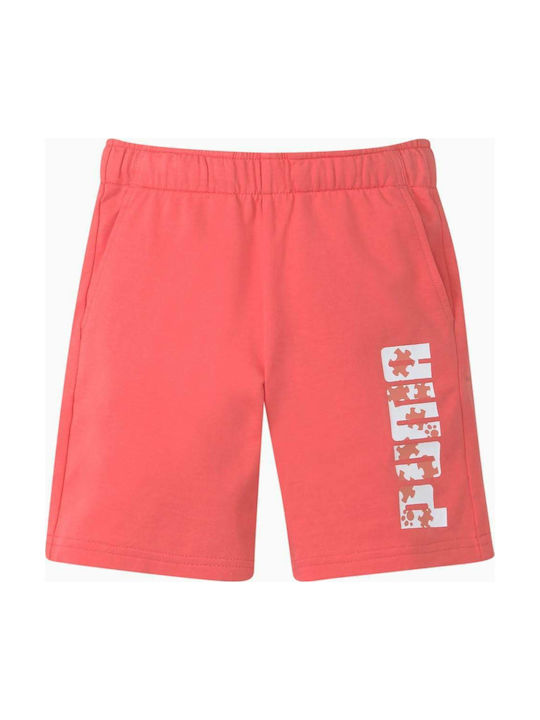 Puma Kids Athletic Shorts/Bermuda Paw Little Girls Shorts Pink