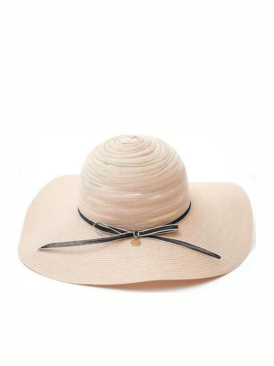 Fragola Women' Wicker Hat Floppy Pink