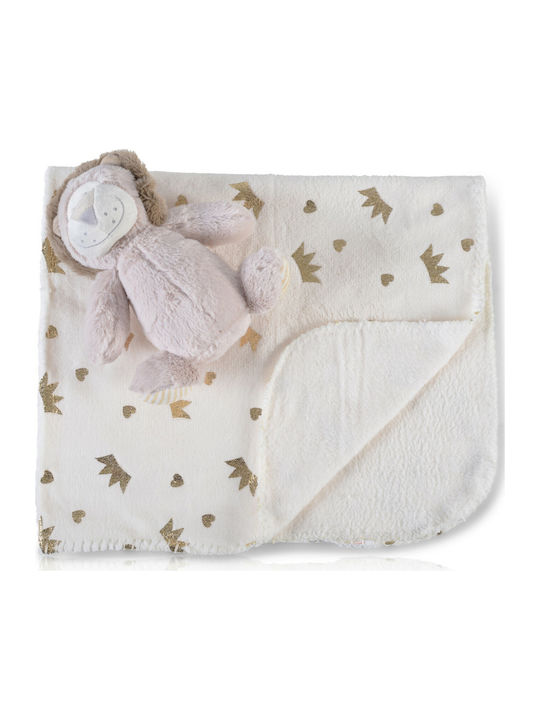 Cangaroo Blanket Nursery Swaddling Blankets Lion Fleece Beige 75x90cm