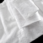 Rythmos Nena Set Handtücher für Bräute mit 2 Kissenbezügen mit Spitze Λευκές x