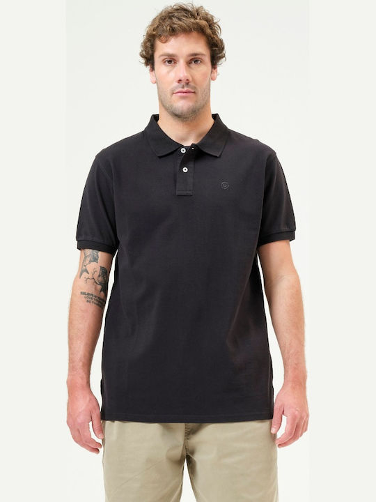 Basehit Ανδρικό T-shirt Polo Μαύρο