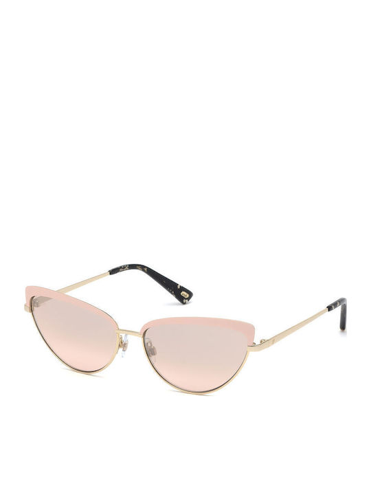 Web Women's Sunglasses with Pink Frame