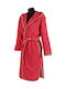 Guy Laroche Comfy Women's Hooded Bathrobe Red