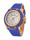Glam Rock Women's Watch Chronograph with Purple Leather Strap