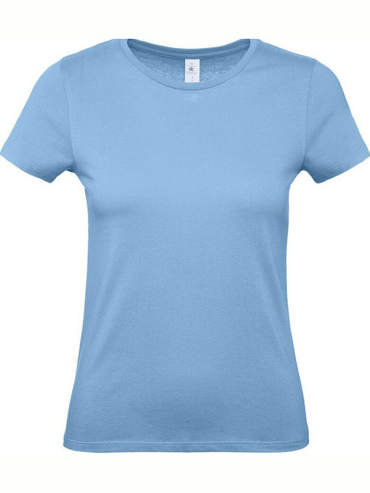 B&C E150 Tricou Promoțional Pentru Femei Albast...