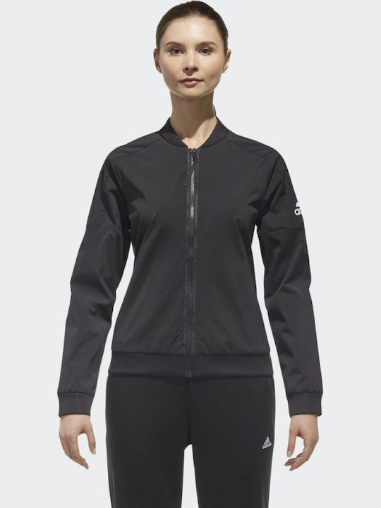 Adidas ID Training Κοντό Γυναικείο Bomber Jacket Μαύρο