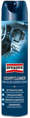 Arexons Spray Curățare pentru Materiale plastice pentru interior - Tabloul de bord cu Aromă Ocean Cockpit Cleaner 600ml S3706819
