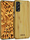 Kalibri Back Cover Lemn Maro (Galaxy S21 5G)