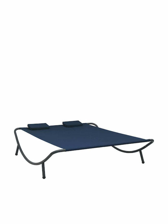 Liegestuhl-Bett Doppel Aluminium mit Textilene-...
