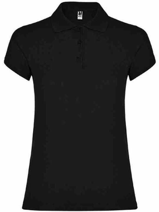 Roly Star Γυναικεία Polo Μπλούζα Κοντομάνικη Μαύρη