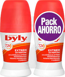 Byly Extrem Protect 72h Deodorant 72h Roll-On 2x50ml