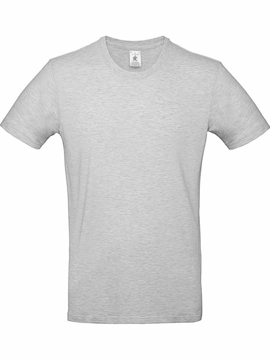 B&C E190 Ανδρικό Διαφημιστικό T-shirt Ash