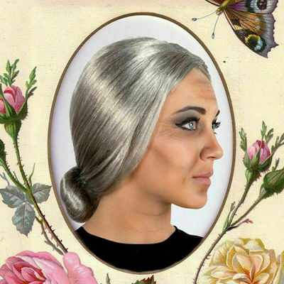 Carnival Wig Straight Gray Γκρίζα Μαλλιά