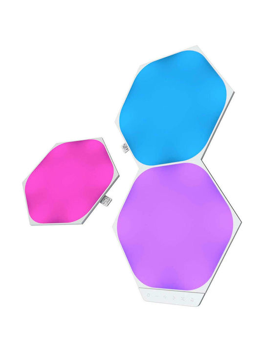 Nanoleaf Shapes Hexagons Expansion 3-pack Διακοσμητικό Φωτιστικό με Φωτισμό RGB Hexagon LED Πολύχρωμο