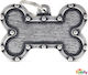 My Family Bronx Futuristic Dog ID Tag Bone Silv...