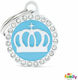 My Family Glam Small Dog ID Tag Bone Blue Metal...