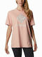 Columbia Park Relaxed Tee Women's Athletic T-shirt Pink