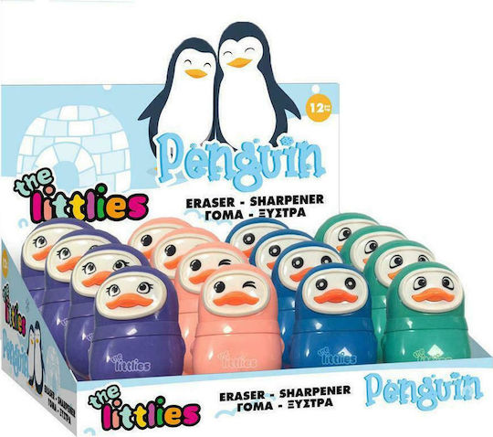 The Littlies Metalic Ascuțitoare cu Radieră (Culori diverse) 1buc