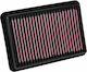 K&N Freeflow-Luftfilter 241x168 für Honda Civic X Typ R 2.0lt X Typ R 2.0lt