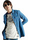 Resurrection Langärmlig Jeans Hemd Blau