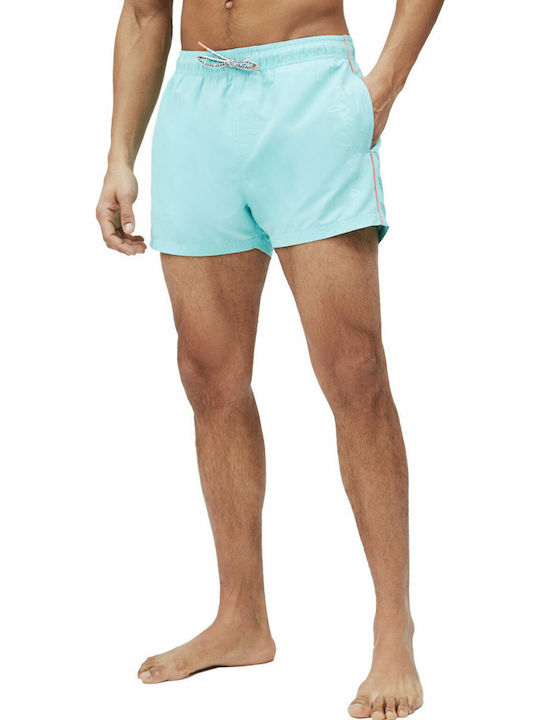 New Brian Plain Men's Swimwear Shorts Light Blue