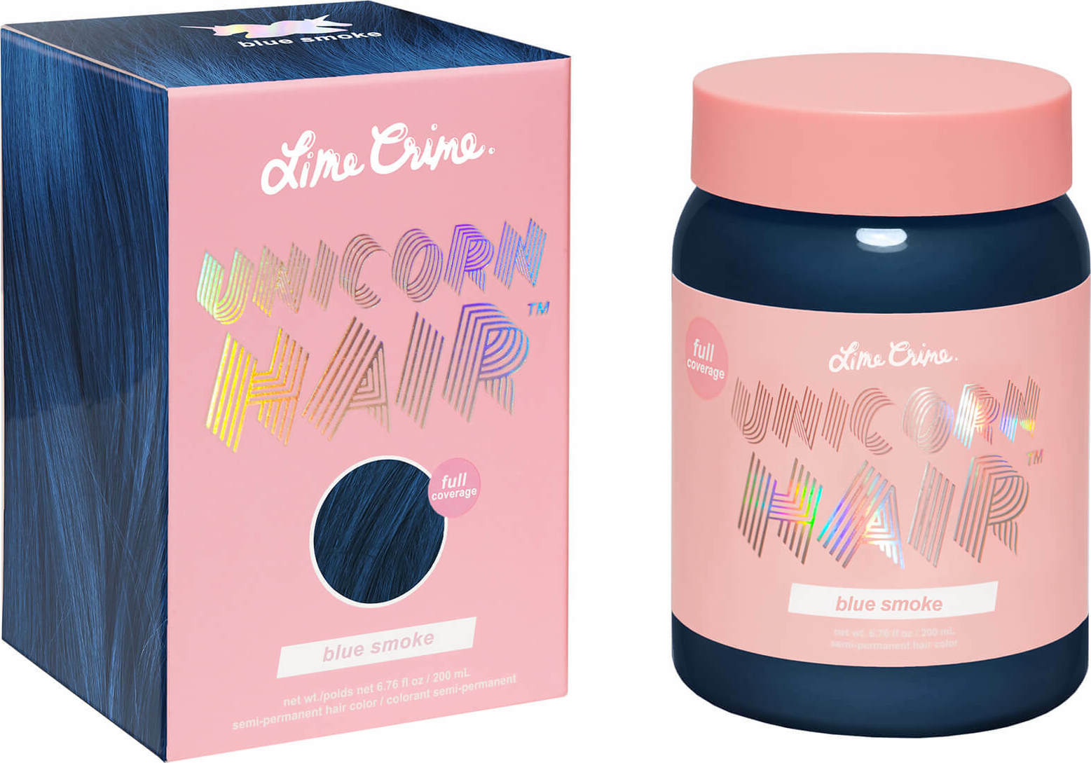 6. Lime Crime Unicorn Hair Tint in Blue Smoke - wide 5