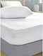 Palamaiki Protective Cover Semi-double Waterproof with Skirt White 110x200+30cm