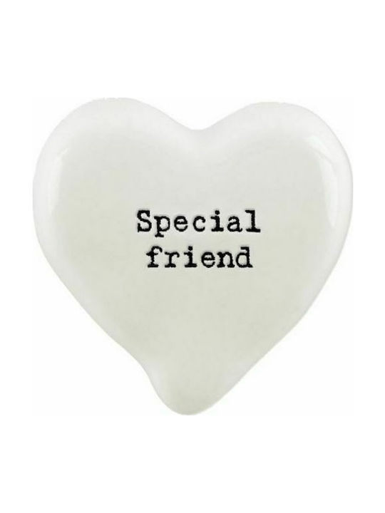 Synchronia Vintage Ceramic Heart Table Decor 4.5x2x4cm