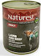 Naturest Beef Nassfutter Hunde in Dose mit Lamm, Kalb und Reis ohne Getreide 800gr