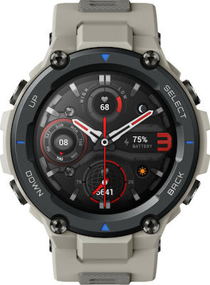 Amazfit T-Rex Pro Αδιάβροχο Smartwatch με Παλμογράφο (Γκρι)