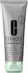 Clinique All About Clean Scrub 2 în 1 Neagră Mască de Față pentru Exfoliere / Detoxifiere / Curățare 100ml