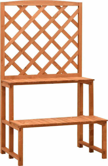 vidaXL Holz Pflanzenturm Orange mit Spalier 70x42x120cm