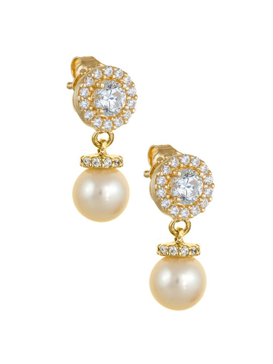 Earring Gold 14K Pearl Drops