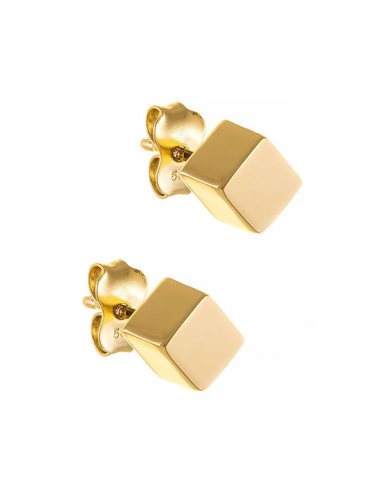 Earring Gold 14K Square Dots