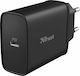 Trust Charger Without Cable with USB-C Port 18W Power Delivery Blacks (Qmax Ultra-Fast)