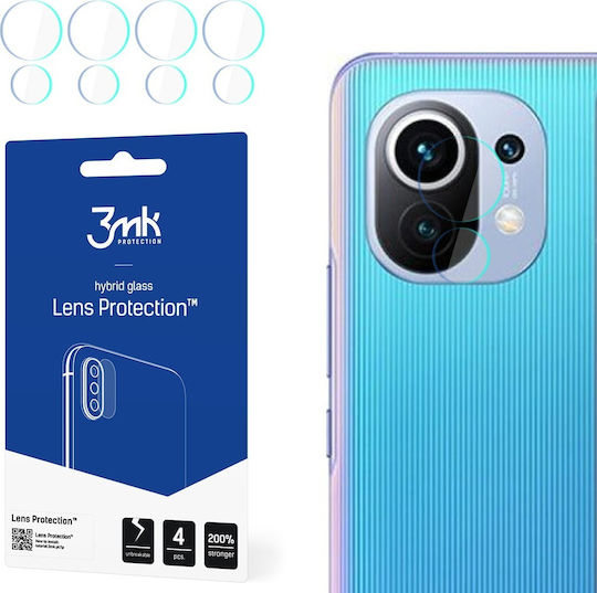 3MK Lens Glass Protector Προστασία Κάμερας Tempered Glass Διάφανο για το Xiaomi Mi 11