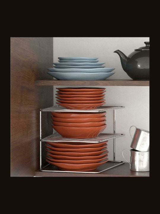 Viosarp Επιτραπέζια Βάση Μεταλλική 24.5x20x24.5εκ. Ασημί