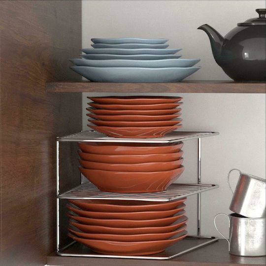 Viosarp Metal Tabletop Rack 24.5x20x24.5cm Silver Viosarp Metal Tabletop Rack 24.5x20x24.5cm Silver