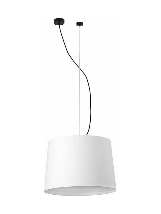 Faro Barcelona Conga Pendant Light Single-Light Bell for Socket E27 White