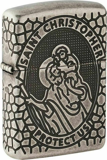 Zippo Armor Αντιανεμικός Αναπτήρας Φλόγας St. Christopher
