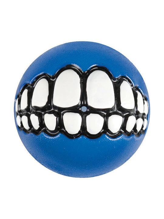 Rogz Grinz Dog Toy Ball Large Blue