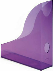 Durable Plastic Magazine File Purple 73x3x30.6cm