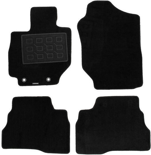 Cik Set of Front and Rear Mats 4pcs for Suzuki Jimny 2018 Black