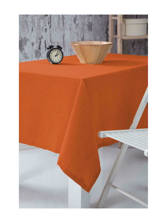 Linea Home Τραπεζομάντηλο Βαμβακερό W3688 Πορτοκαλί 140x180εκ.
