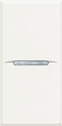 Legrand Axolute 4004 Recessed Electrical Lighting Wall Switch no Frame Basic Medium Aller Retour Illuminated White