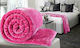 Linea Home Одеяло Велур Единично 160x220см. Фуксия