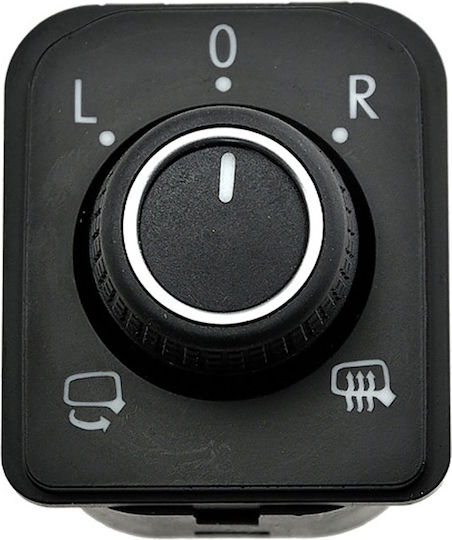 NTY Car Mirror Switch for Volkswagen Passat / Tiguan / Touran 2014 6pin Black