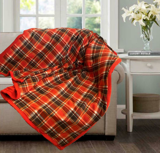 Linea Home Sunset Einheitsdecke 160x210cm Orange