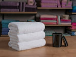 Cozy Cotton Hotel Bathroom Towel 140x70 cm 550gsm White